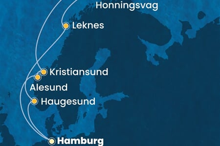Costa Favolosa - Německo, Norsko (Hamburk)