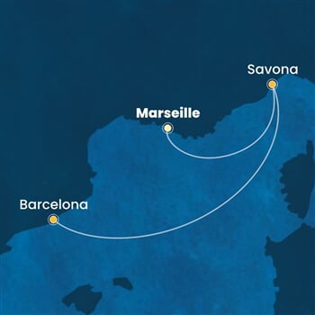 Trasa plavby CSE-MRS02A1D