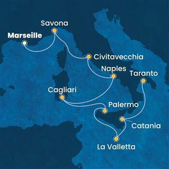 Trasa plavby CSE-MRS08A0T