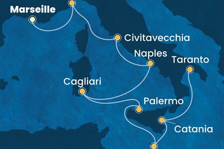 Costa Serena - Francie, Itálie, Malta (z Marseille)