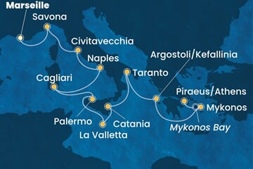 Costa Serena - Francie, Itálie, Malta, Řecko (z Marseille)