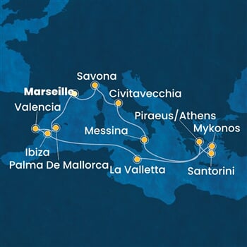 Trasa plavby CSE-MRS14A3O