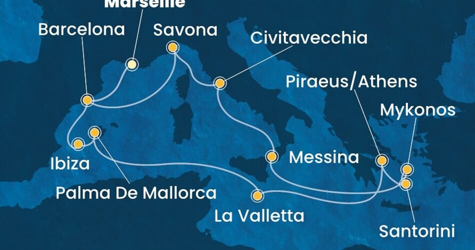 Trasa plavby CSE-MRS16A0P