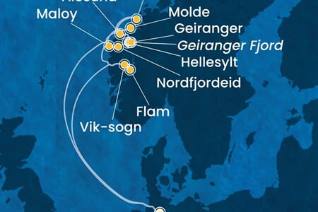 Costa Favolosa - Německo, Norsko (Hamburk)