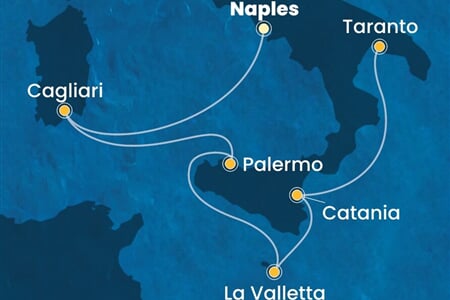 Costa Serena - Itálie, Malta (Neapol)