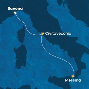 Trasa plavby CSE-SVN02A3K