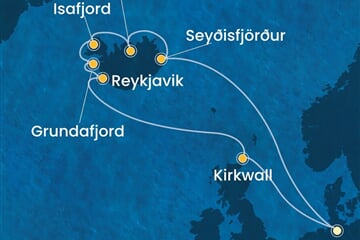 Costa Favolosa - Německo, Island (Hamburk)