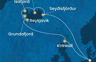 Costa Favolosa - Německo, Island (Hamburk)