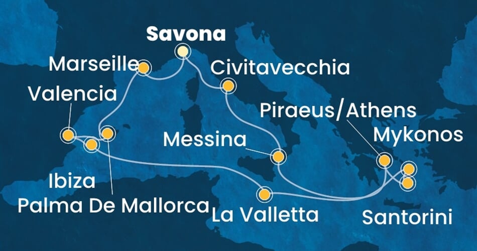 Trasa plavby CSE-SVN14A47