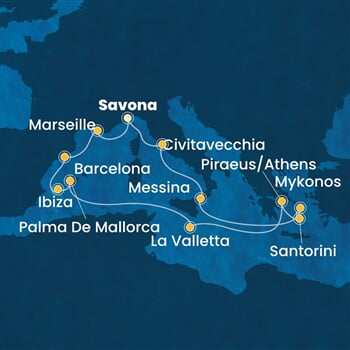 Trasa plavby CSE-SVN14A48