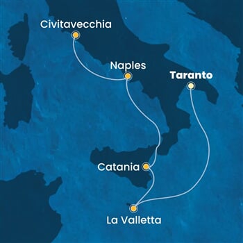 Trasa plavby CSE-TAR05A09