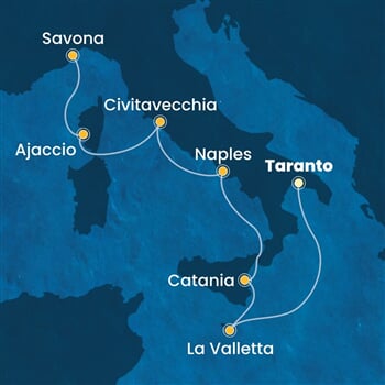 Trasa plavby CSE-TAR07A16