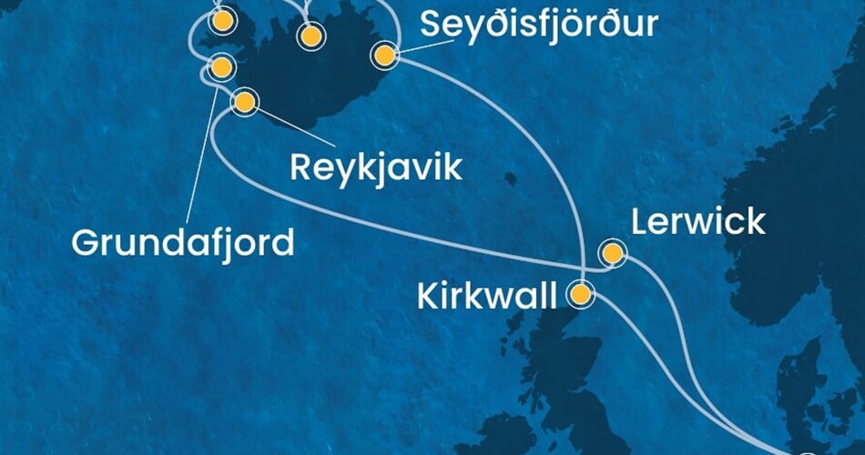 Trasa plavby CFA-HAM12A0T