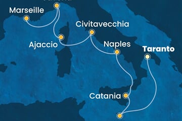 Costa Serena - Malta, Itálie, Francie (Taranto)