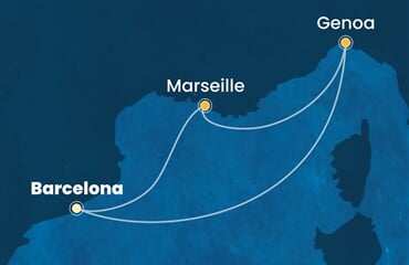 Costa Smeralda - Španělsko, Francie (z Barcelony)