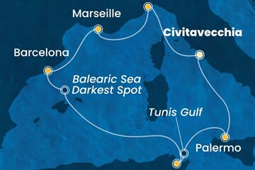 Costa Toscana - Itálie, Francie, Španělsko, Tunisko