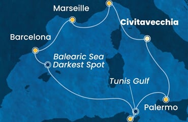 Costa Toscana - Itálie, Francie, Španělsko, Tunisko