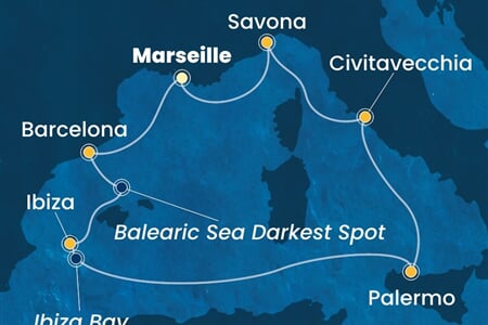 Costa Toscana - Francie, Španělsko, Itálie (z Marseille)
