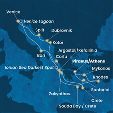 Costa Deliziosa - Řecko, Černá Hora, Chorvatsko, Itálie (z Pirea)