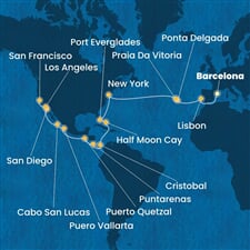 Costa Deliziosa - Španělsko, Portugalsko, USA, Bahamy, Panama, ... (z Barcelony)