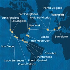 Costa Deliziosa - Francie, Španělsko, Portugalsko, USA, Bahamy, ... (z Marseille)