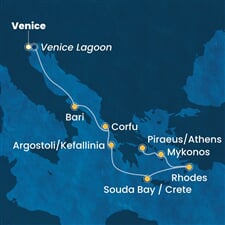 Costa Deliziosa - Itálie, Řecko (z Benátek)