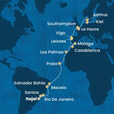 Costa Diadema - Brazílie, Španělsko, Maroko, Portugalsko, Francie, ... (Itajaí)