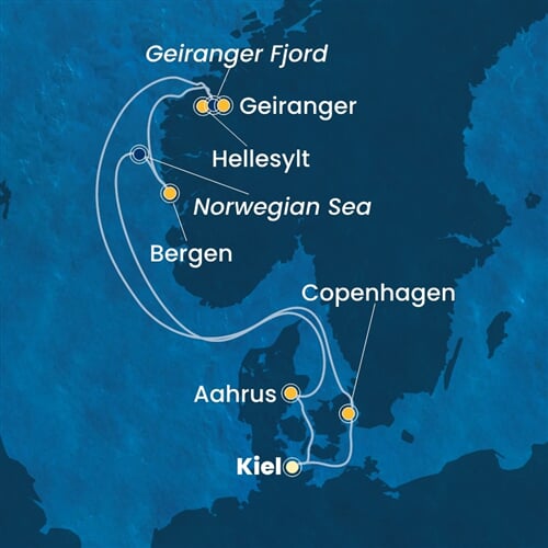 Trasa plavby CDI-KEL07A2T