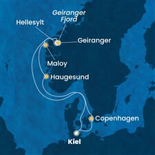 Costa Diadema - Německo, Dánsko, Norsko (z Kielu)