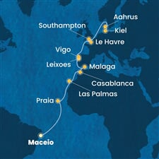 Costa Diadema - Brazílie, Španělsko, Maroko, Portugalsko, Francie, ... (Maceio)