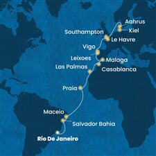 Costa Diadema - Brazílie, Španělsko, Maroko, Portugalsko, Francie, ... (z Rio de Janeira)