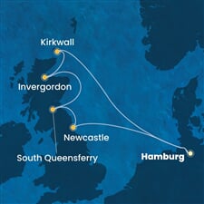 Costa Favolosa - Německo, Velká Británie (Hamburk)