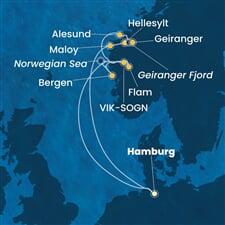 Costa Favolosa - Německo, Norsko (Hamburk)