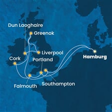 Costa Favolosa - Německo, Velká Británie, Irsko (Hamburk)
