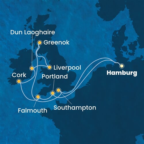 Trasa plavby CFA-HAM11A04