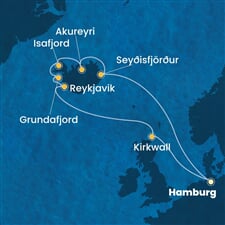 Costa Favolosa - Německo, Island (Hamburk)