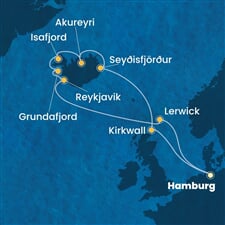 Costa Favolosa - Německo, Velká Británie, Island (Hamburk)
