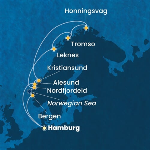 Trasa plavby CFA-HAM12A0U