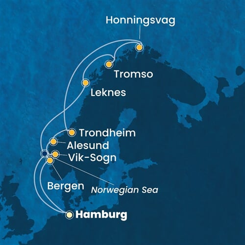 Trasa plavby CFA-HAM12A0V