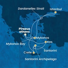 Costa Pacifica - Řecko, Turecko (z Pirea)