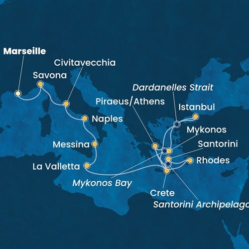 Trasa plavby CPA-MRS15A0L