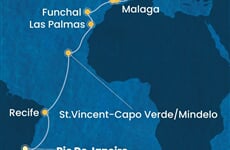 Trasa plavby CSE-RIO17A0M