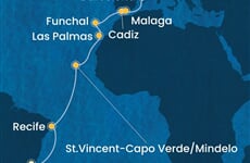 Trasa plavby CSE-RIO19A08