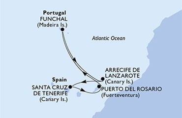 MSC Fantasia - Španělsko, Portugalsko (Arrecife)