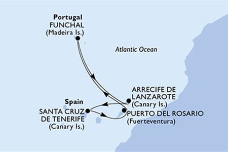 MSC Fantasia - Španělsko, Portugalsko (Arrecife)