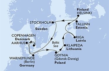 MSC Magnifica - Dánsko, Německo, Polsko, Litva, Lotyšsko, ... (z Kodaně)