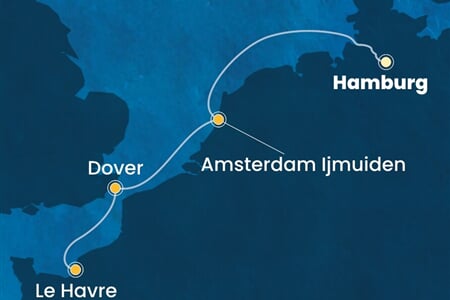 Costa Favolosa - Německo, Nizozemí, Velká Británie, Francie (Hamburk)