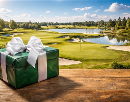 Dárek na golfovém hřišti