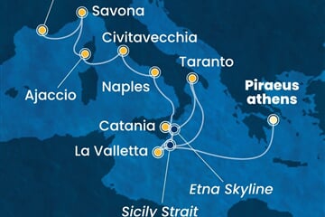 Costa Serena - Řecko, Malta, Itálie, Francie (z Pirea)