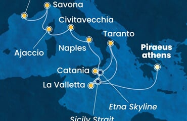 Costa Serena - Řecko, Malta, Itálie, Francie (z Pirea)